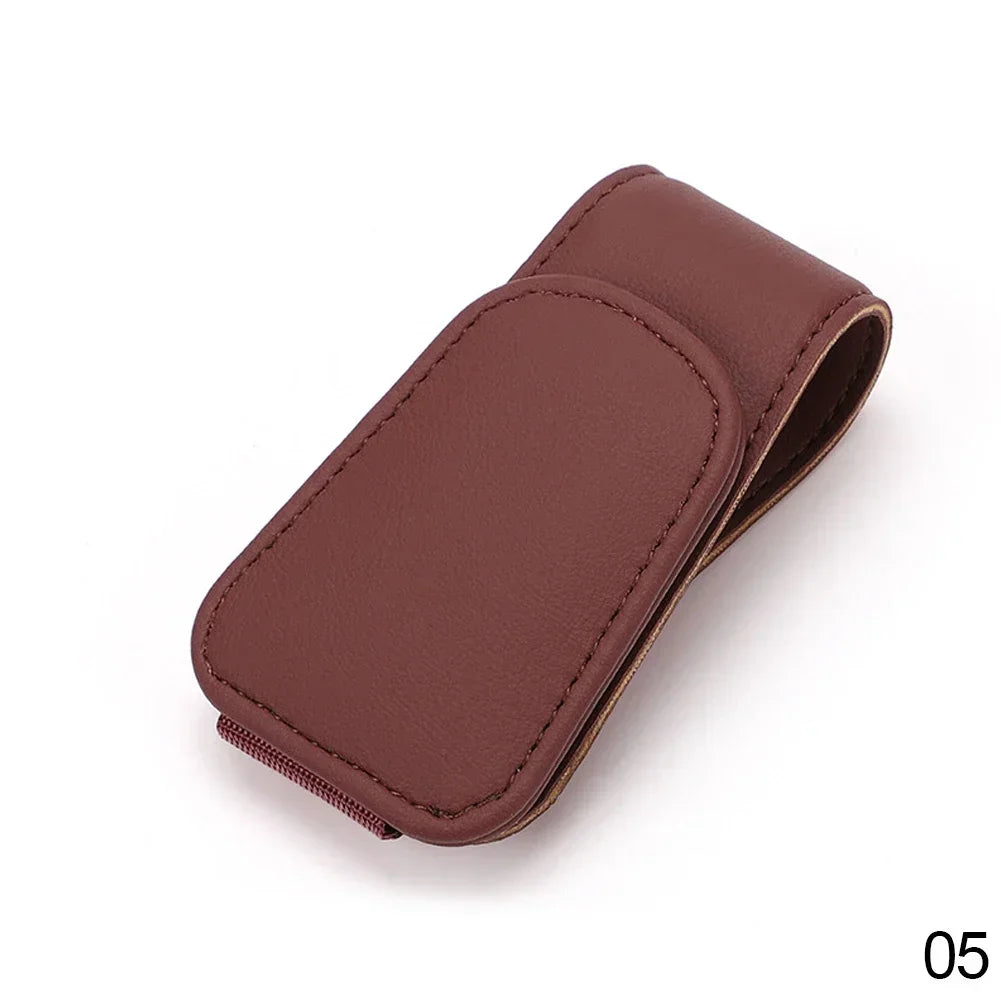 Universal Car Auto Sun Visor Glasses Box Sunglasses Clip Card Ticket Holder Stand Fastener Pen Case Eyeglasses Car Accessories