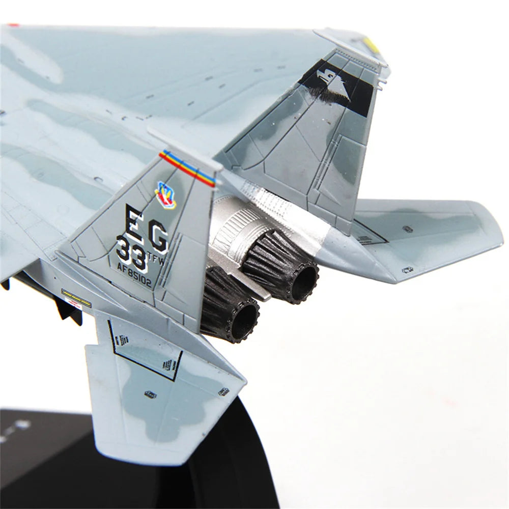 1Set 1:100 Scale F-15 Grumman Tomcat Fighter Attack US Navy Metal Alloy Military Airplane Model Collection Souvenir Xmas Gifts