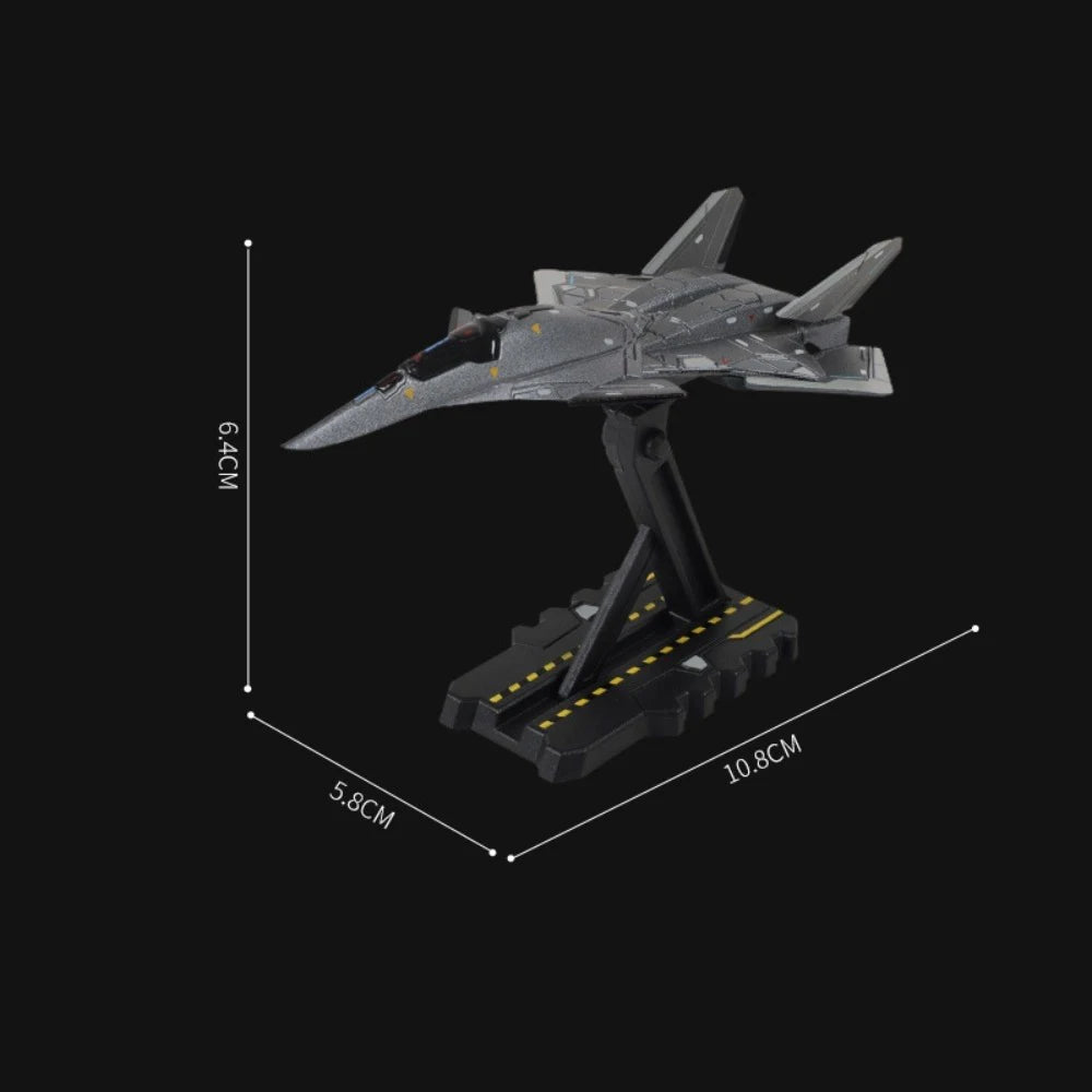 1:50 Scale BaiDi Aerospace Fighter Aircraft Model Toy Movable Parts Alloy Diecast Nimiature Models for Enthusiasts Holiday Gift
