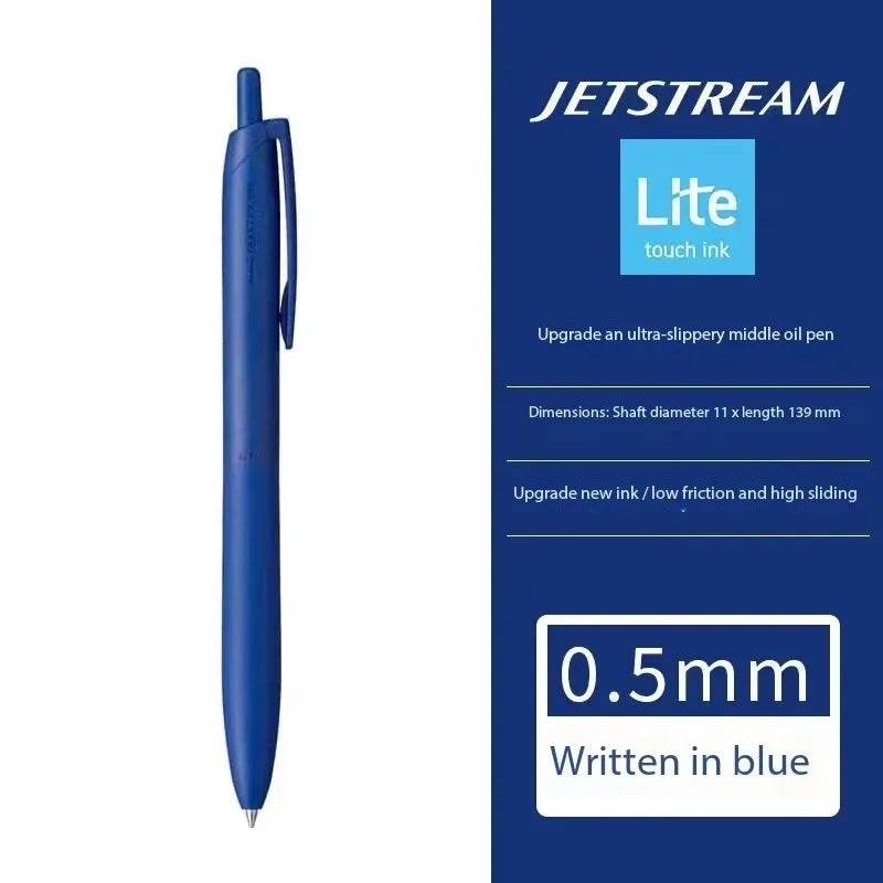 Uni Permanent Ballpoint Pen Jet Stream Anti-slip Cloudy Recycled Eco Shell Friction Super Smooth Ink Oil Pens Portable Supplies