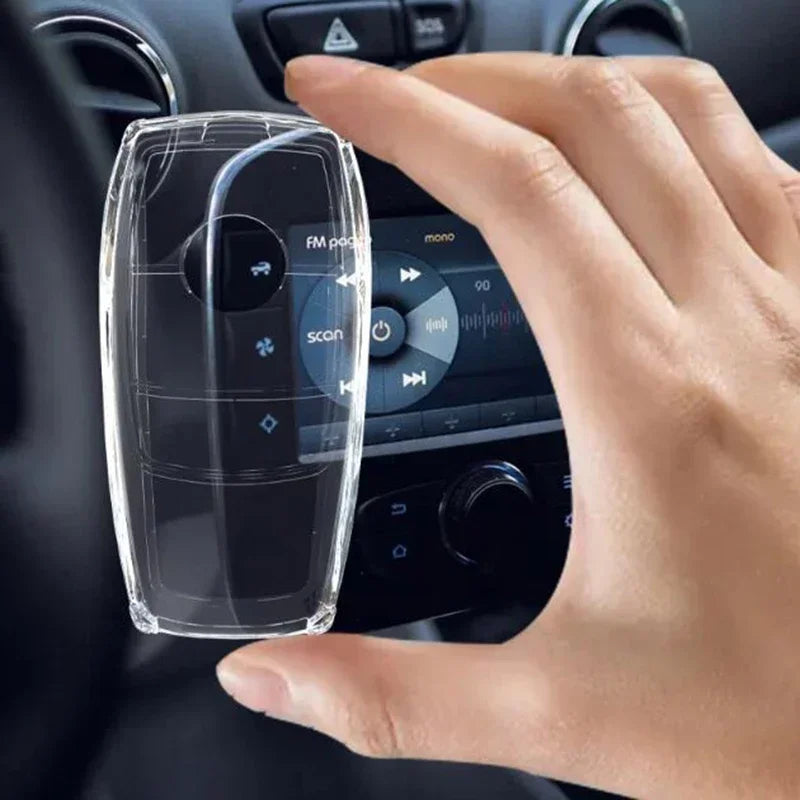 TPU Transparent Car Key Case Cover for Mercedes Benz E C S GLC Class E200 E400 E63 W213 S550 S560 C260 A200 Key Shell Protector