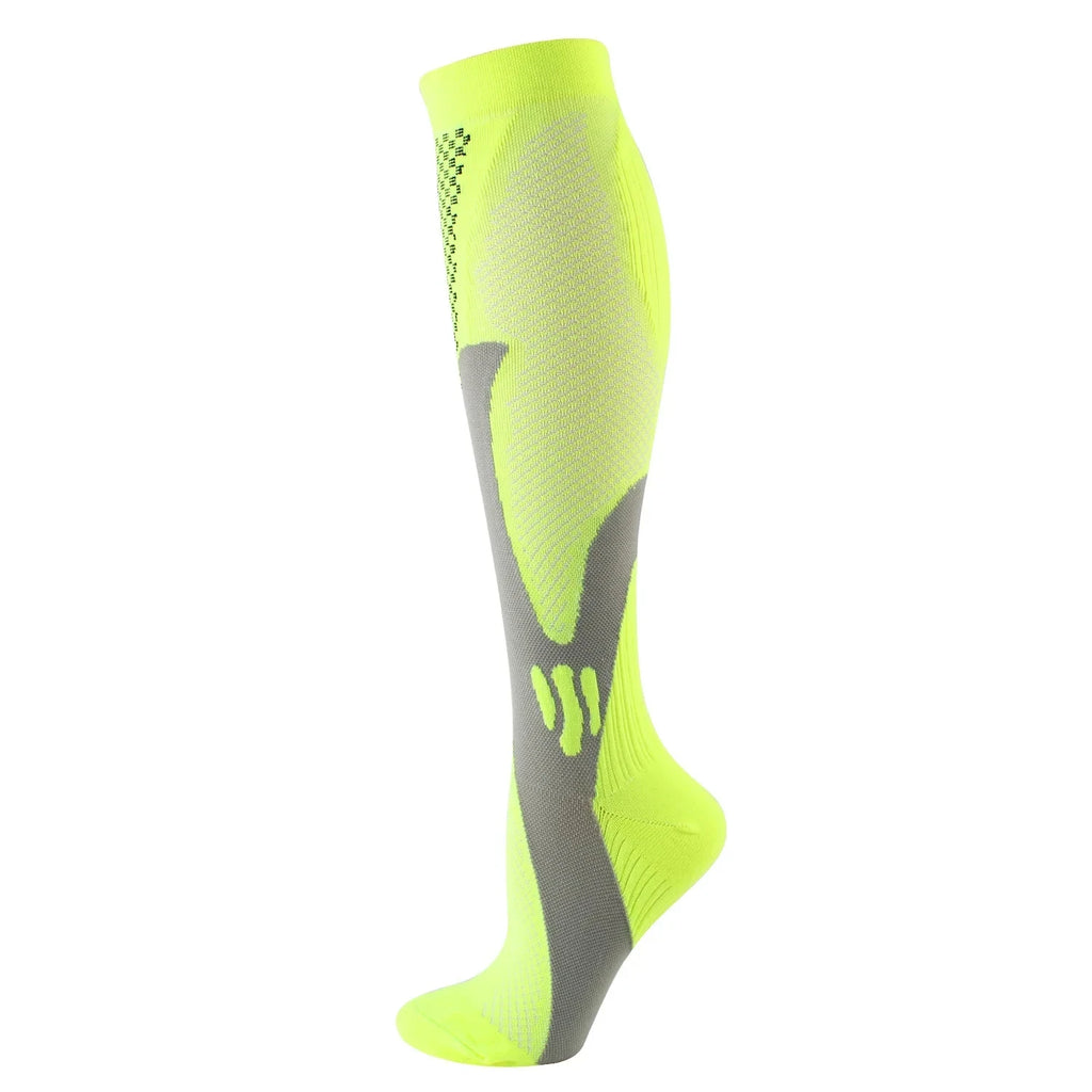 Running Compression Socks Football Hiking Golf Gym 20-30mmhg Gradual Change Nylon Sports Socks Diabetes Pregnancy Varicose Veins