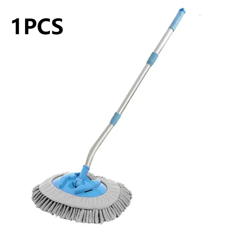 Universal Bend Chenille Car Wash Brush Car Cleaning Brush Telescoping Long Handle Cleaning Mop Chenille Broom Auto Accessories