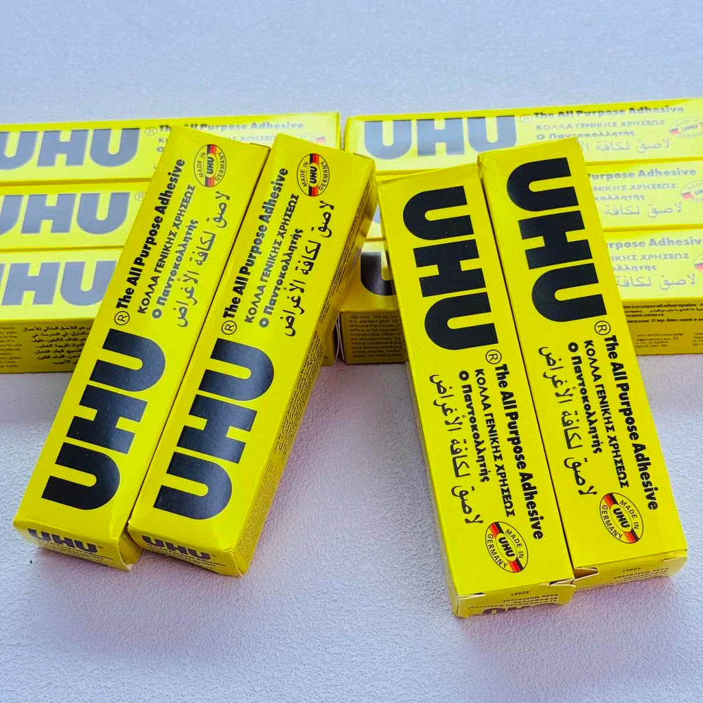 UHU Multi-Purpose Strong Adhesive Glue Clear Bond for Crafts School Home Office DIY Projects