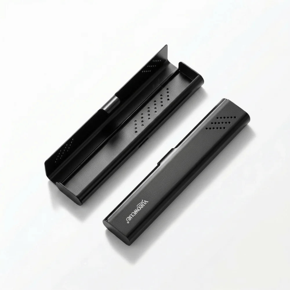 Aluminum Material Aluminum Toothbrush Case Durable Construction Portable Size Toothbrush Box Container Empty Design