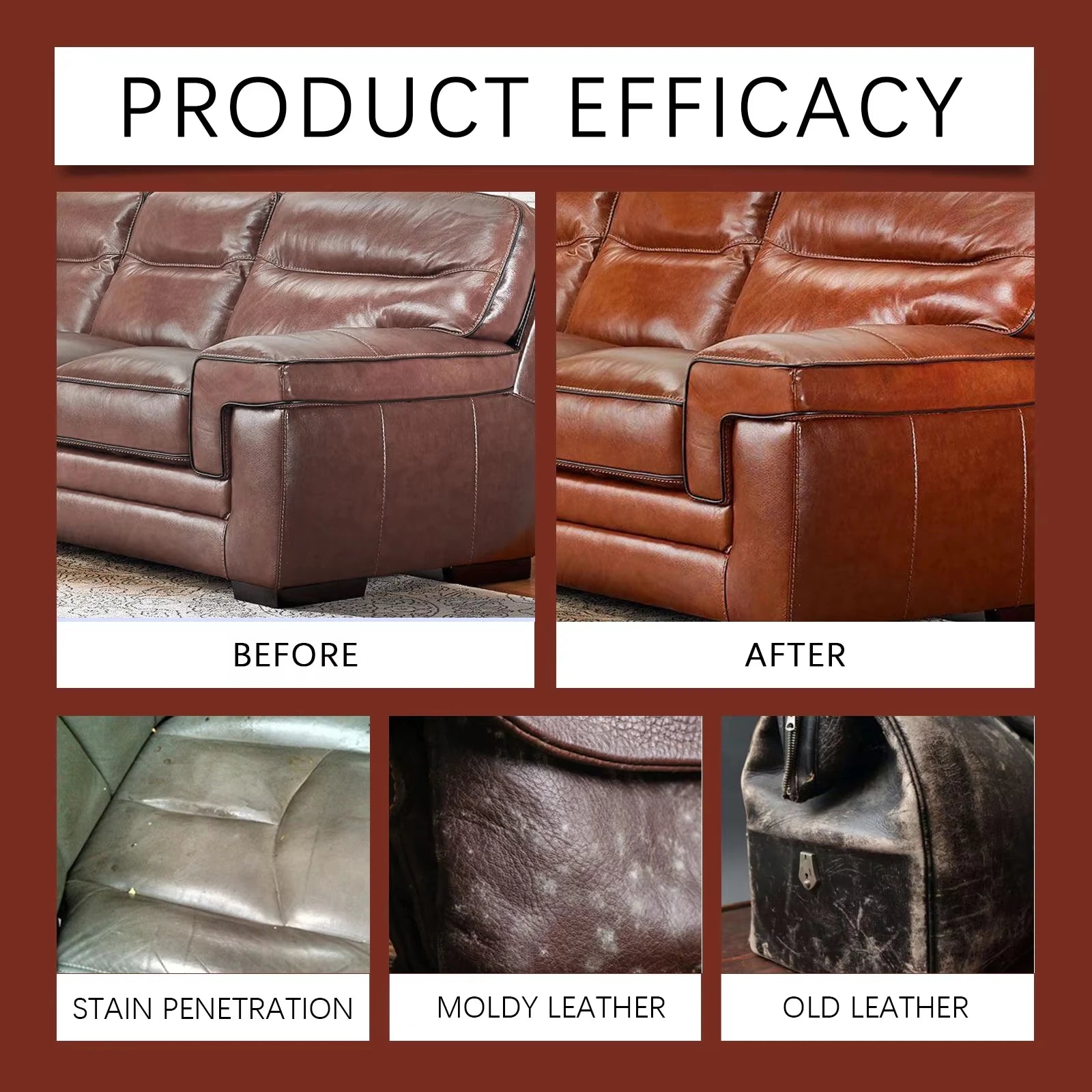 Multifunctional Leather Care Oil,Deep Cleansing Paste Remove Stains Grease for Car Seat Sofa Bag Shoes Jacket Polishing
