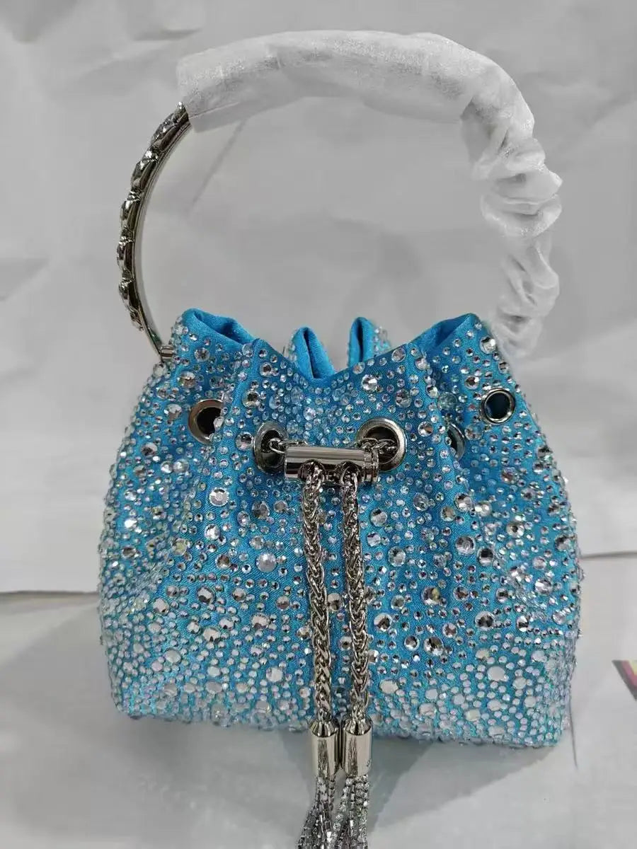 Luxury Designer Women Handbag Glitter Shiny Diamond Clutch Purse Wedding Party Banquet Bag Crystal Rhinestones Evening Bag