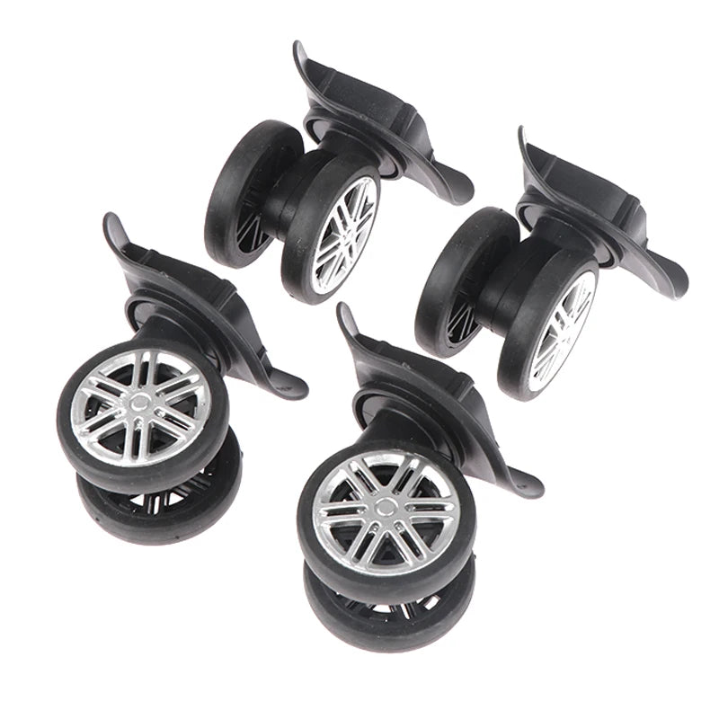 2Pair Replacement Wheels Trolley Case Luggage Wheel Repair Universal Travel Suitcase Parts Access 360 Degree Swivel Wheel Caster