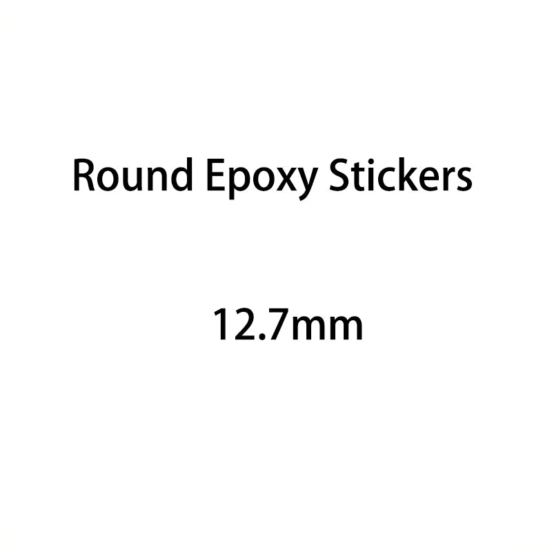 50/100/200/500pcs 3D Clear Epoxy Stickers Round Square Heart Oval Dome Adhesive Stickers Domed Cups for DIY Jewelry Making
