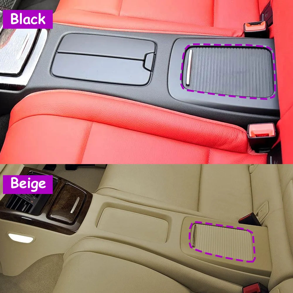 E92 E93 Car Accessories Rear Seat Central Storage Box Rolling Cover Water Cup Holder Cover For BMW 2006-2013 51166963913