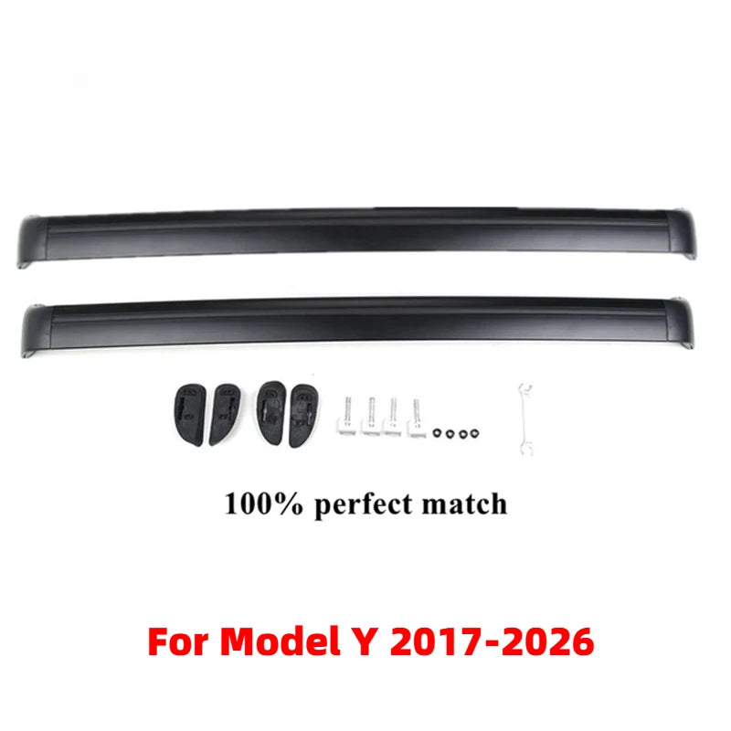 For Tesla Model Y / Model 3 2017-2026 Aluminum Transportation Tool Car Roof Cross Bars Rooftop Luggage Cargo Carrier Rack