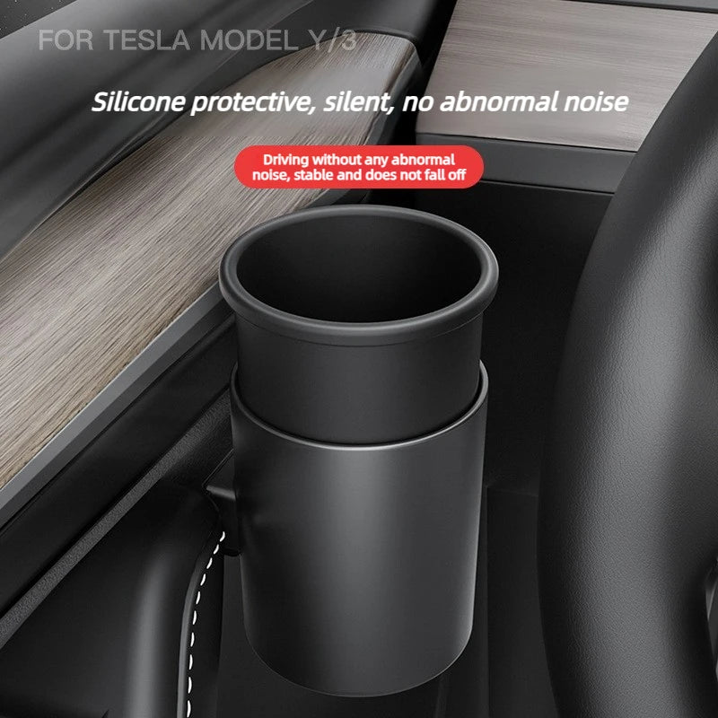 Set Car Door Cup Holder for Tesla Model 3 Highland  Model YJuniper 2025 4Pcs Handle Coffee Drink Holder Box Car Accessories