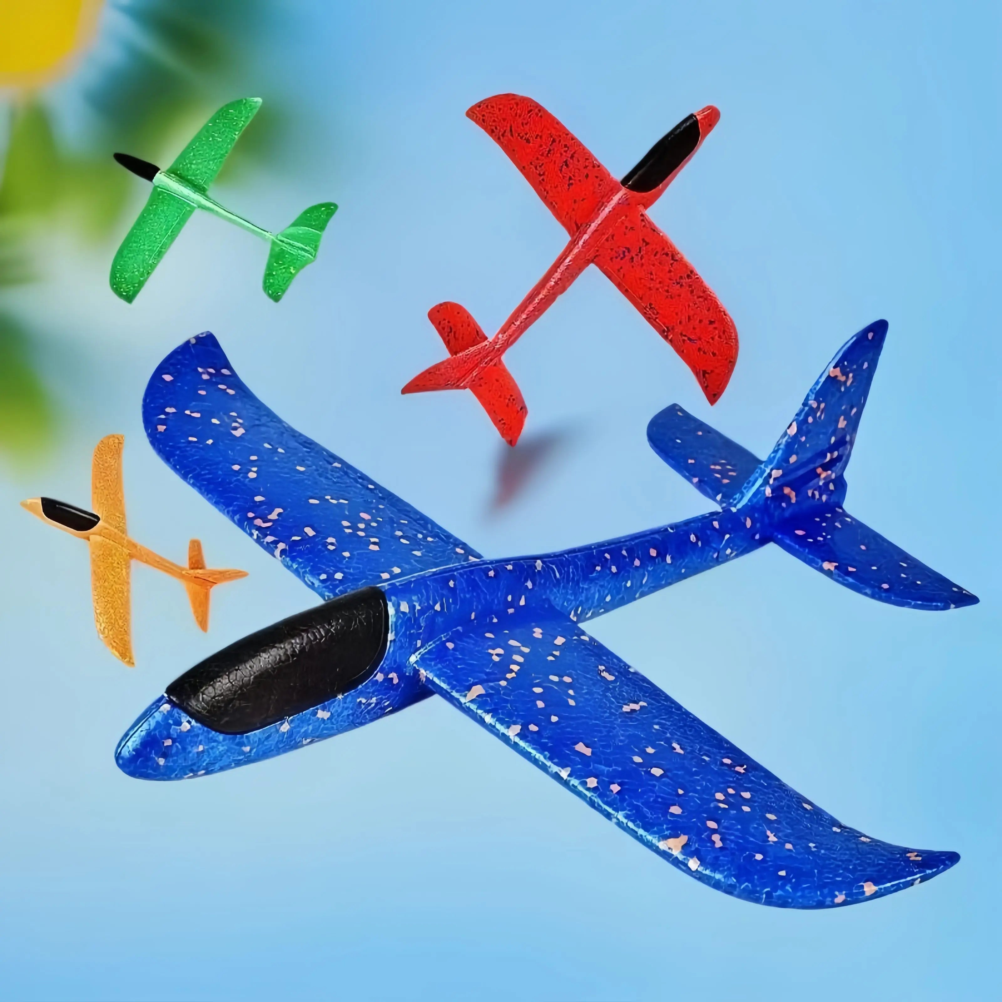 Foam Glider Hand Throwing Aircraft Toys Outdoor Boy Large Model Glider Outdoor Essential Gift