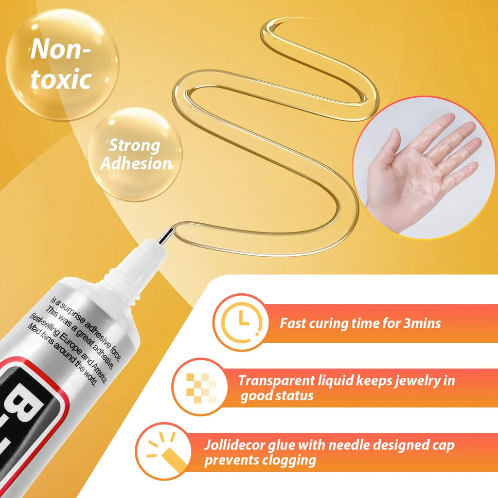 B7000 Transparent Glue Repair Mobile Screen Glue T7000 Black Waterproof Jewelry Craft Glue B7000 Super Strong Instant Adhesives