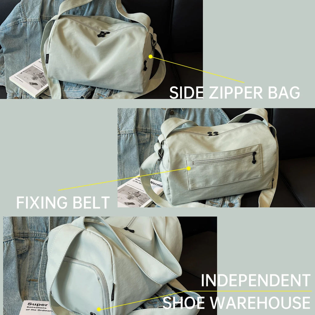 Sports Fitness Bag for Women, Wet and Dry Separation Swimming Bag, Large Capacity Portable Short-Distance Travel Bag, Luggage St
