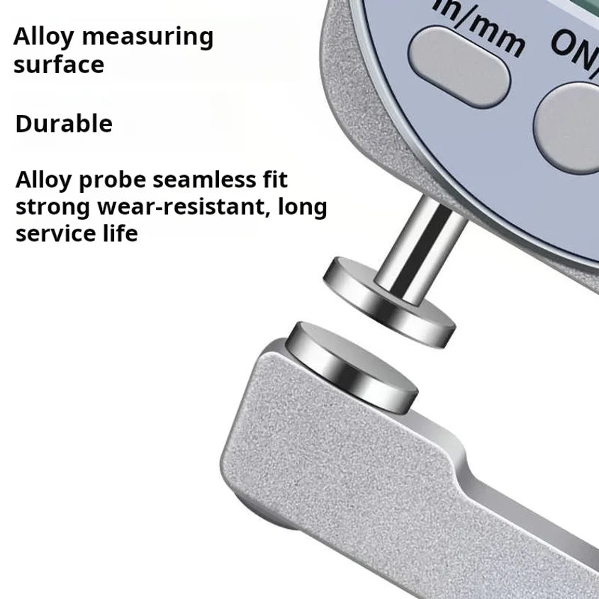 Digital Display Thickness Gauge Zinc Alloy Electronic LCD Micrometer Metric Imperial Wall Thickness Measurement Tools 0-10/20mm