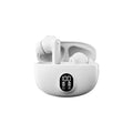 Mini Comfort Fit Stereo Sound Earphones with LED Digital Battery Indicator Portable Charging Storage Box for Travel And Workout