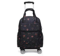 Women Carry On Rolling Duffel Bag with wheels Women travel trolley bag wheeled Backpack bag Travel Luggage Suitcase Baggage Bag