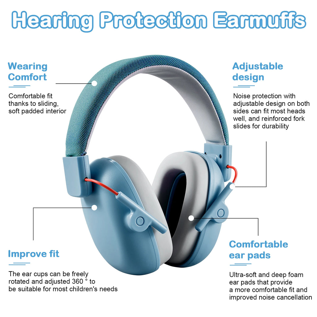 Anti Noise Baby Headphone Child Ear Protection Earmuffs Comfortable  Adjustable Noise Reduction Headset for Concerts Fireworks