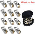 Roller Hook Rope Tensioning Tool with Roller Hook & Safety Buckle, Fits 4-6mm Diameter Rope, Camping Tent Ropes Securing Tool