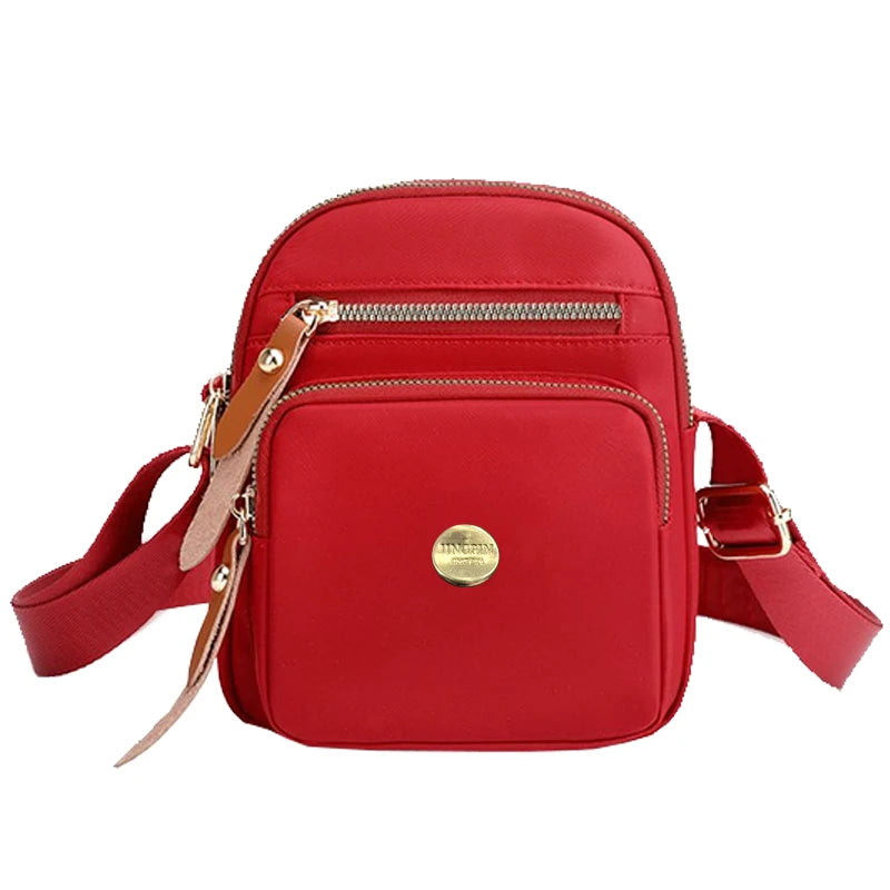 Neutral style compact mini bags for men and women, designed for travel and outings, featuring a simple single-shoulder design.