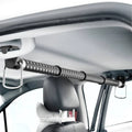Telescopic Car Clothes Hanger Rod Perforated Car Clothes Hanger Bar Telescopic Garment Rack Hooked Ends Heavy Duty