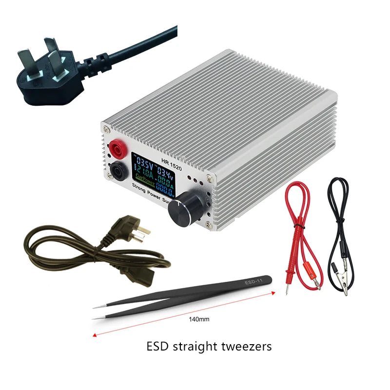HR1520 Short Circuit Locator Short Killer 15V 20A Regulated DC Power Source Safe Burning Test Tool for Mainboard Leakage