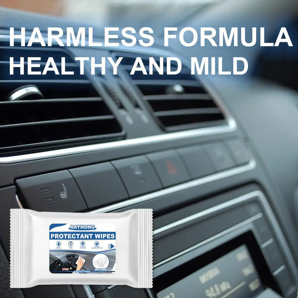 10Pcs/Pack New Dashboard Seat Disposable Car Interior Cleaning Wipes Cleaner Auto Washing Towel