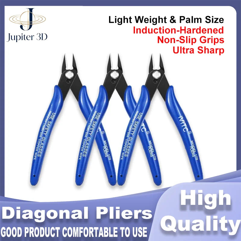 1PCS/5PCS Diagonal Pliers Carbon Steel Pliers Electrical Wire Cable Cutters  Wire Snips for Electronics Soft Copper Jewelry