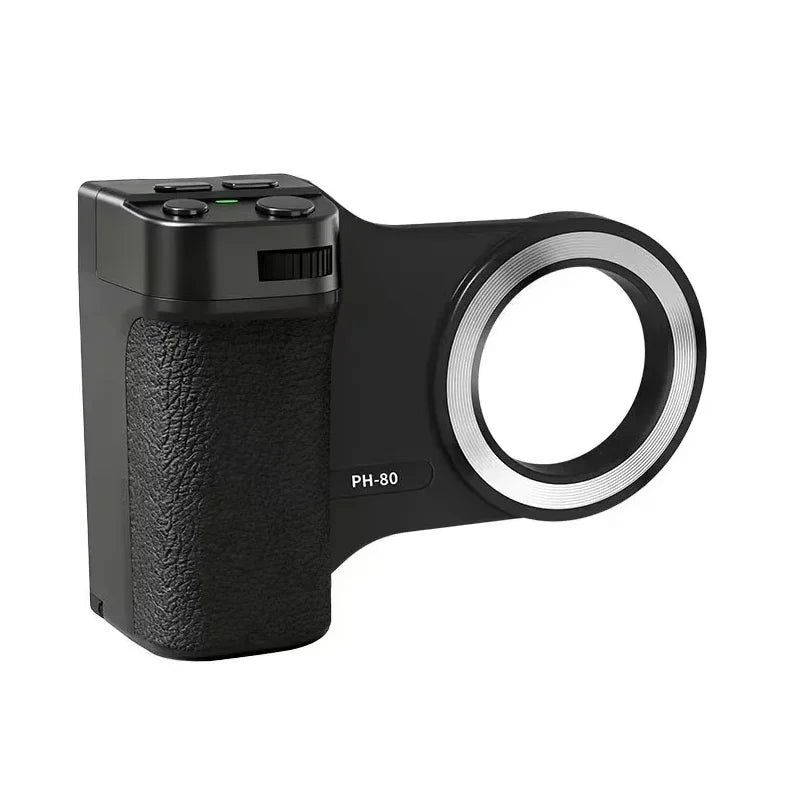 Magnetic Bluetooth Phone Camera Grip, Remote Control with Fill Light Zoom & Shutter Button