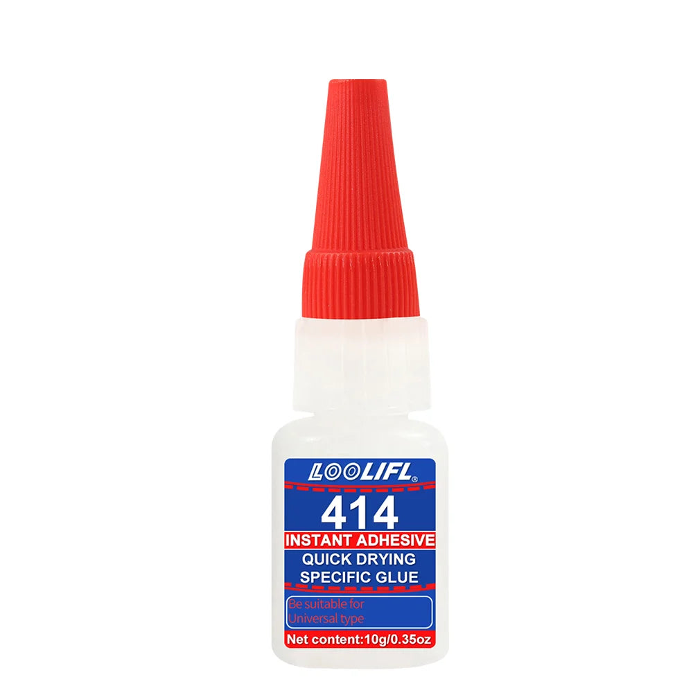 LOOLIFL Super Glue 10g (1-10pcs), Cyanoacrylate Glue, Multipurpose Adhesive for Hard Plastic, Ceramic, Metal, Wood, DIY Craft