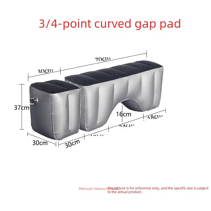 Inflatable Car Bed For Travel Suitable For Sedans Suvs Business Vehicles Rear Seat Sleeping Pad Footrest Filling Pad