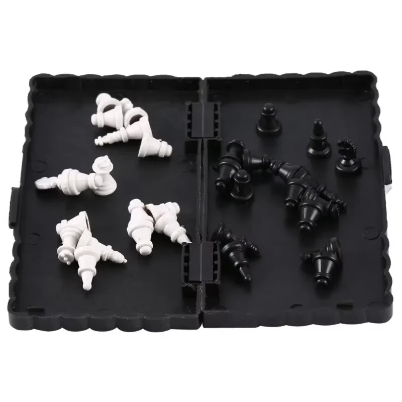 Chess Set  Mini Magnetic  Folding Magnetic Plastic Chessboard Board Game Portable Kid Toy Portable Outdoor