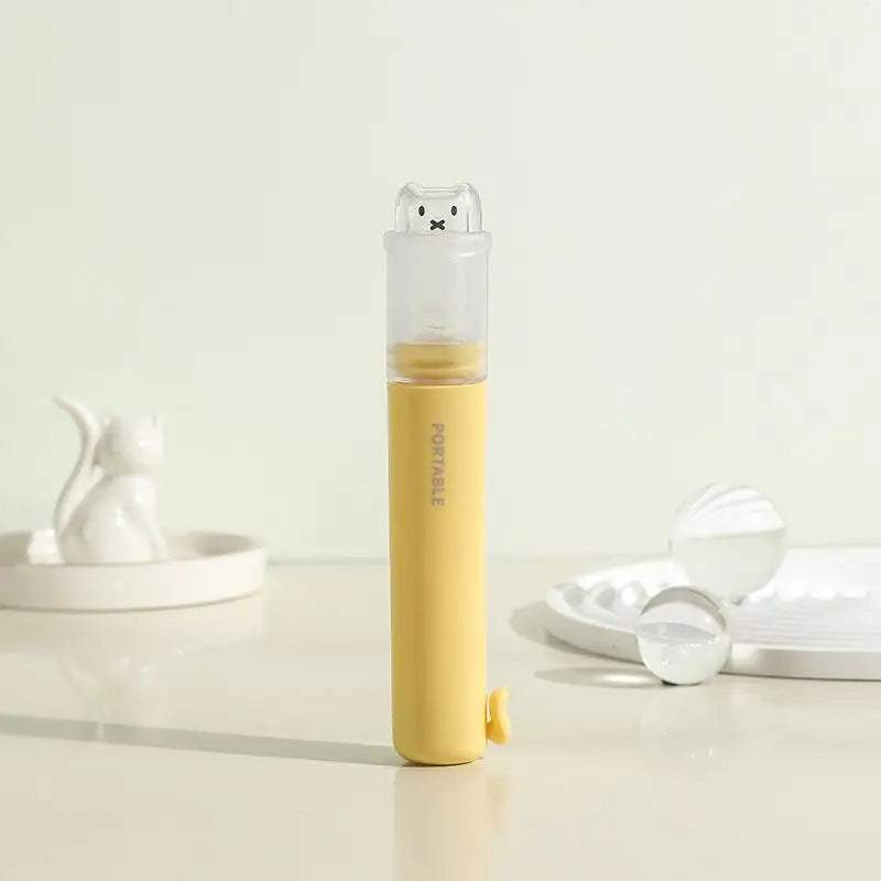 2 In1 Mini Travel Toothbrush Toothpaste Set Adult Outgoing Camp Business Toothbrush Carry-on Deep Cleaning Oral Care