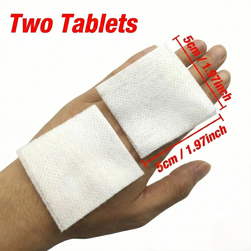 Emergency Hemostatic Pads Nonwoven Gauze Dressing 5x5cm Blood Absorption Wound Care First Aid Medical Cover