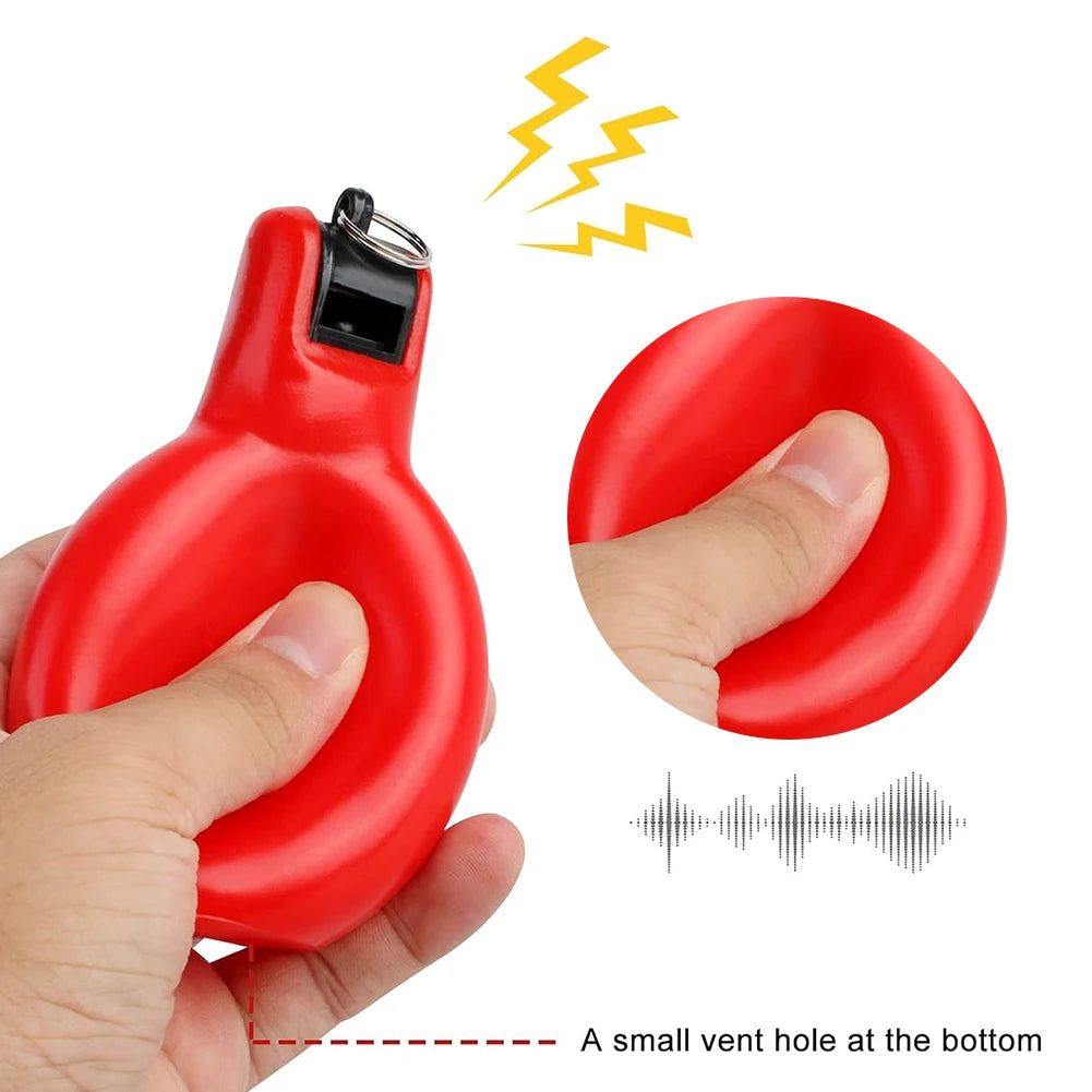 Hand Squeeze Whistle Football Basketball Whistle Loud Crisp Sound Training Whistle Outdoor Safety Survival Whistle for Emergency