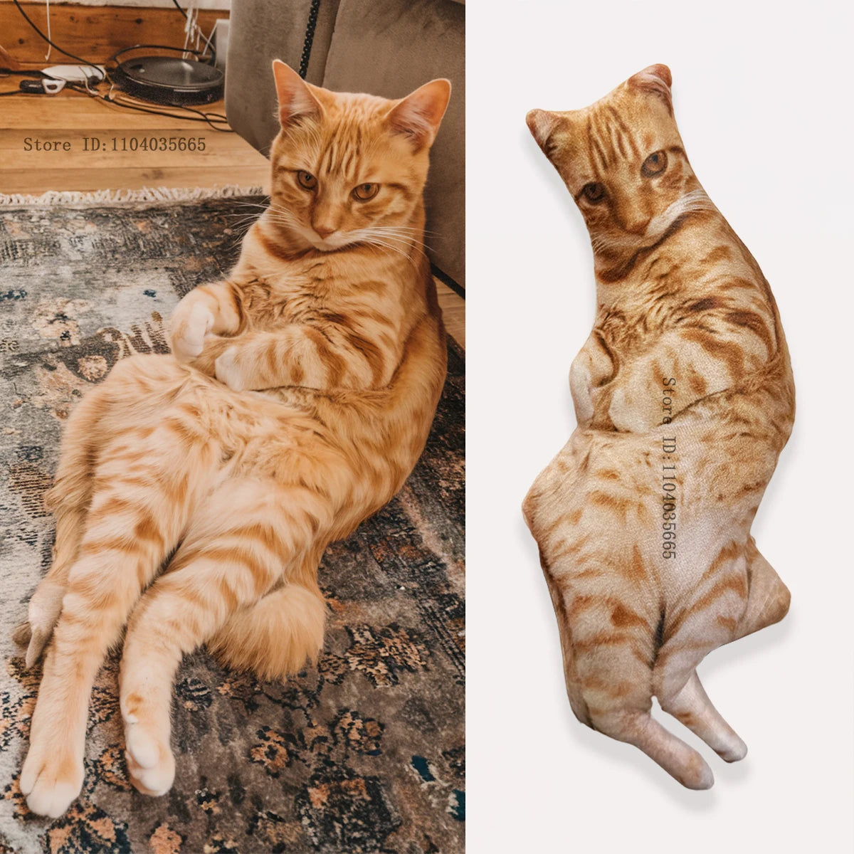 IHX Custom 3D Dog/Cat Ugly Pillow,Personalized Portrait Photo Pillow, Animals Memorial Cushion Creative Gift Sofa Throw Pillow