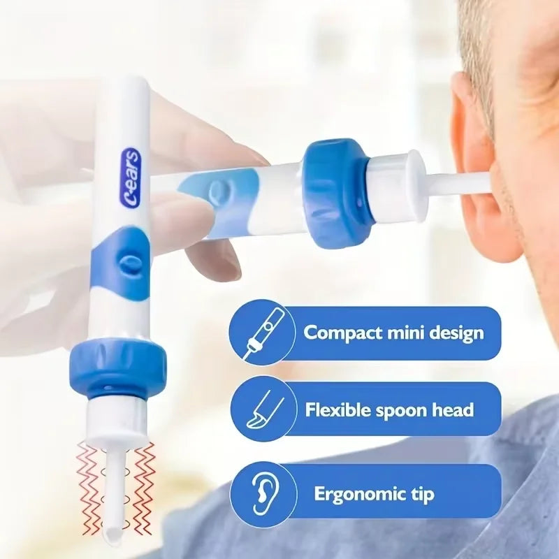 Electric Earpick Earwax Tool Ear Cleaner Earwax Removal Electric Earwax Vacuum Suction Electric Kit Remover for Children Adults