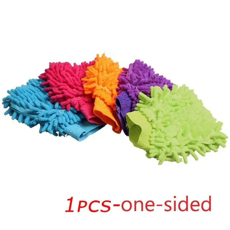 2/1pcs Microfiber Car Wash Gloves Auto Gloves Ultra Absorbent Wash Car Sponge Scratch Free Microfiber Car Cleaning Tool