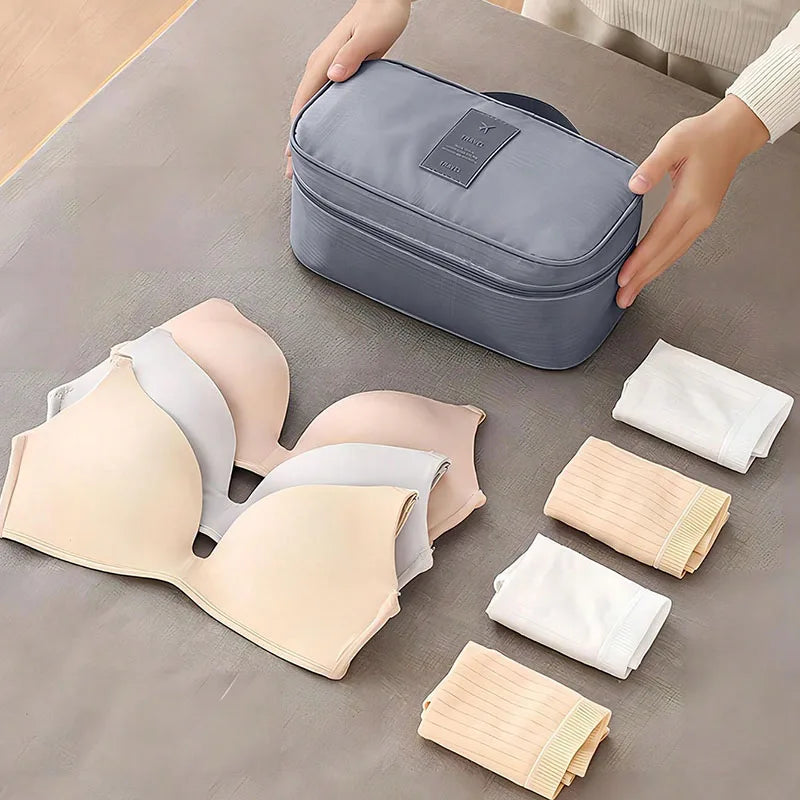 SNUGUG Portable Underwear Storage Bag Lightweight Dustproof Organizer Multifunctional Travel Container Bra Storage Bag