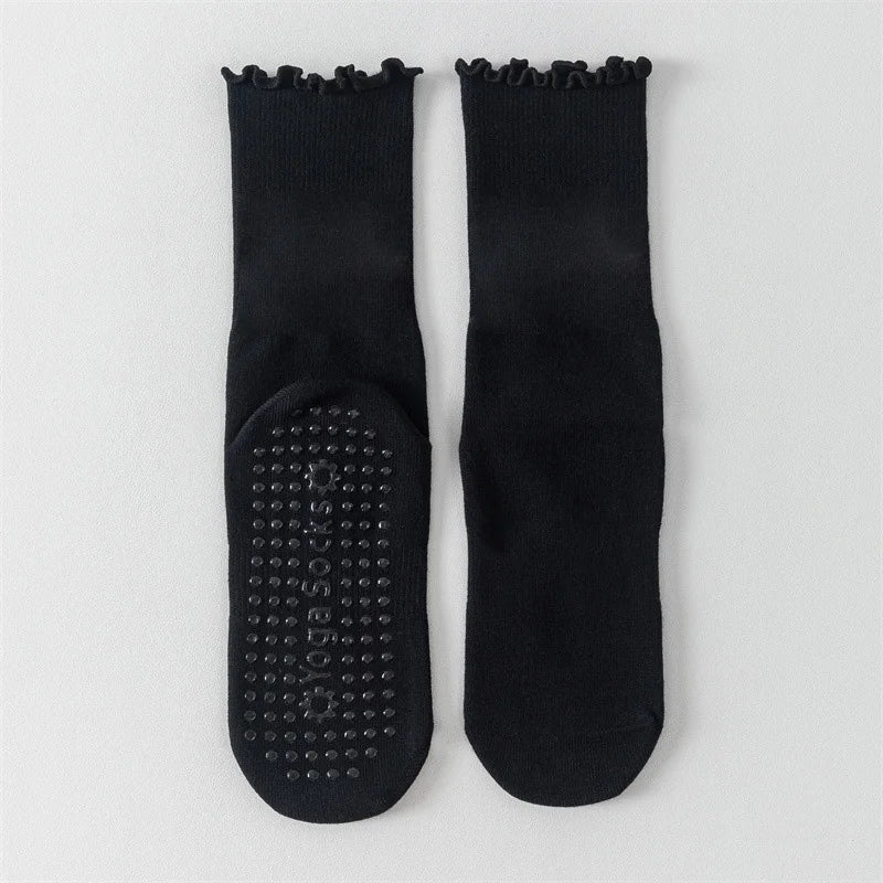 Professional Women Yoga Socks Ladies Fitness Cotton Breathable Non-Slip Pilates Socks Damping Dance Ballet Grip Socks for Women