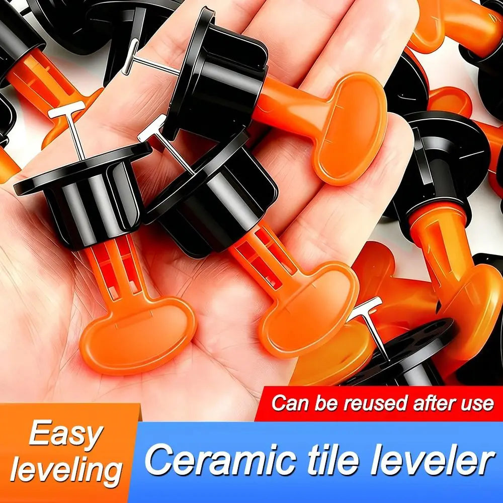 50Pcs Reusable Floor Tile Leveling System Clips Spacers Adjustable Thickened Tile Spacers Tile Leveler