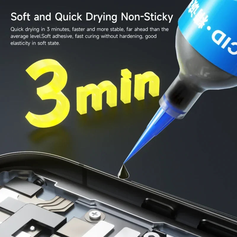 JCID TP Nano Repair Glue for Phone/Electric 3Min Cure Super Strong Fire-Resistant -16℃~62℃ Metal/Plastic/Glass Glue