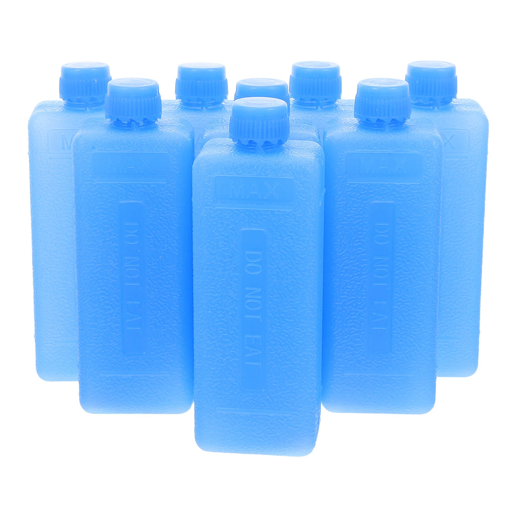 8pcs Cooler Ice Packs Ice Crystal Boxes Reusable Freezer Packs Long Lasting Cooler Ice Blocks Box For Lunch Boxes Camping Picnic