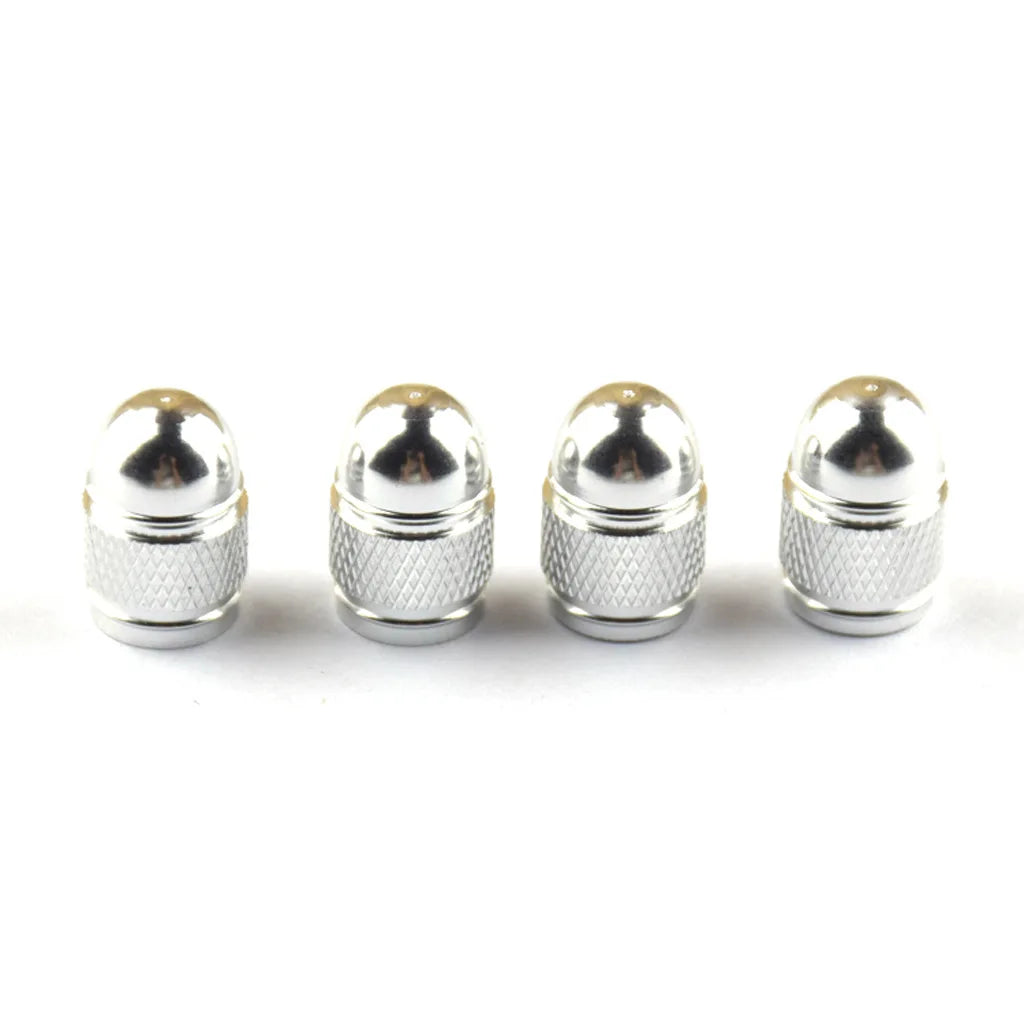 4Pcs Colorful Bullet Aluminum Alloy Car Tire Valve Cap Modified Car Valve Cap Dust Cap Waterproof Tapones De Valvula
