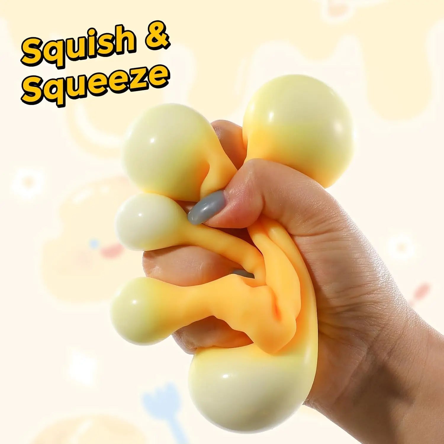 Cheese Squishy,Cheese Block Squeeze Gifts,Squishies Stress Relief Fidget Gift,Stocking Stuffer Novelty Gift for Birthday