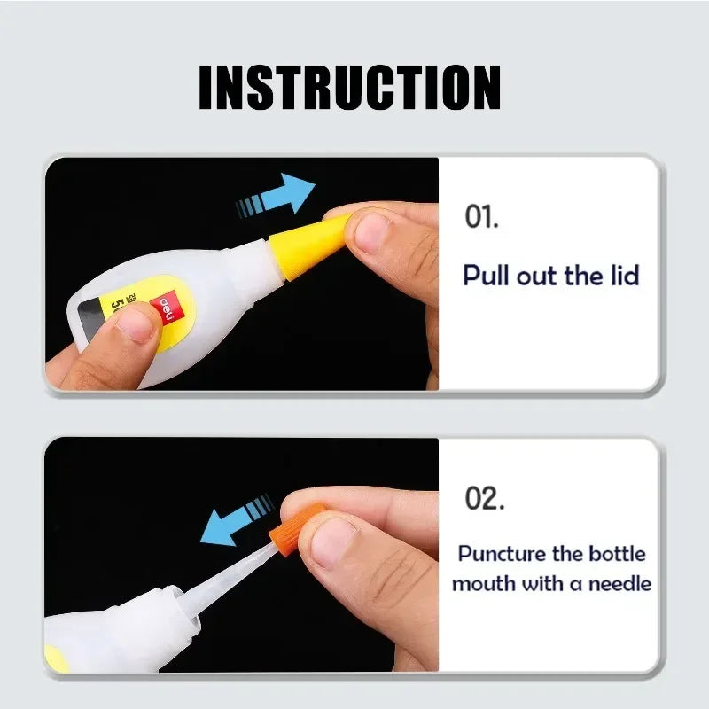 1/3PCS 502 Quick Drying Glue Multipurpose Liquid Adhesives Leather Rubber Wood Metal Strong Bond Glue Hardware Repair Supplies