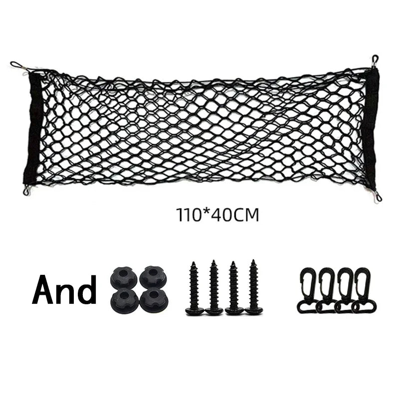 Car Trunk Elastic Stretchable Net Universal Luggage Cargo Storage Nylon Mesh Nets Car Organizer Car Interior Mesh Network Pocket