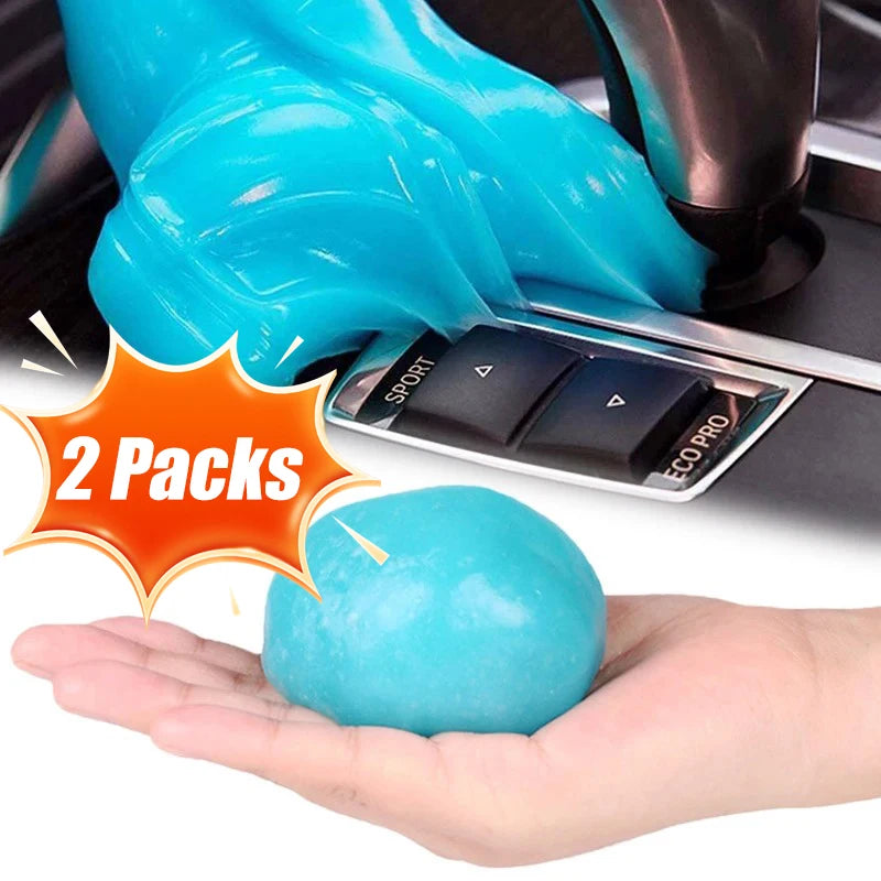 1/2 Packs Dust Remove Car Interior Cleaning Gel High Efficiency Magic Mud Keyboard Desk Cleaning Tool Car Wash Accessories
