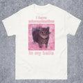 T-shirt Gift for Woman Ironic Cats Shirt Stupid Silly Gifts Goofy Ahh Cat Tee I Have Microplastics in My Balls Funny Cat Meme